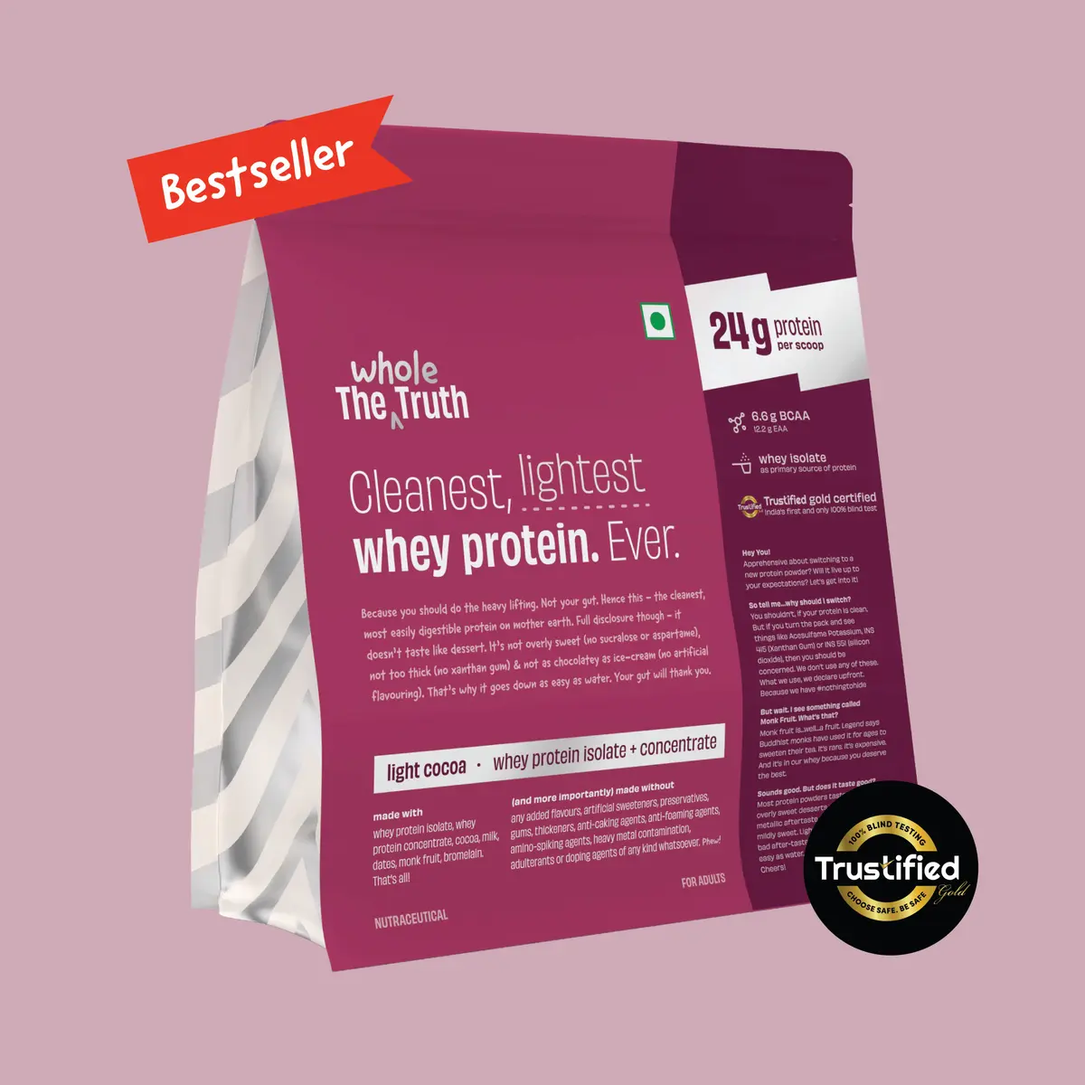 Wholetruth protein powder 24gm 1kg pack